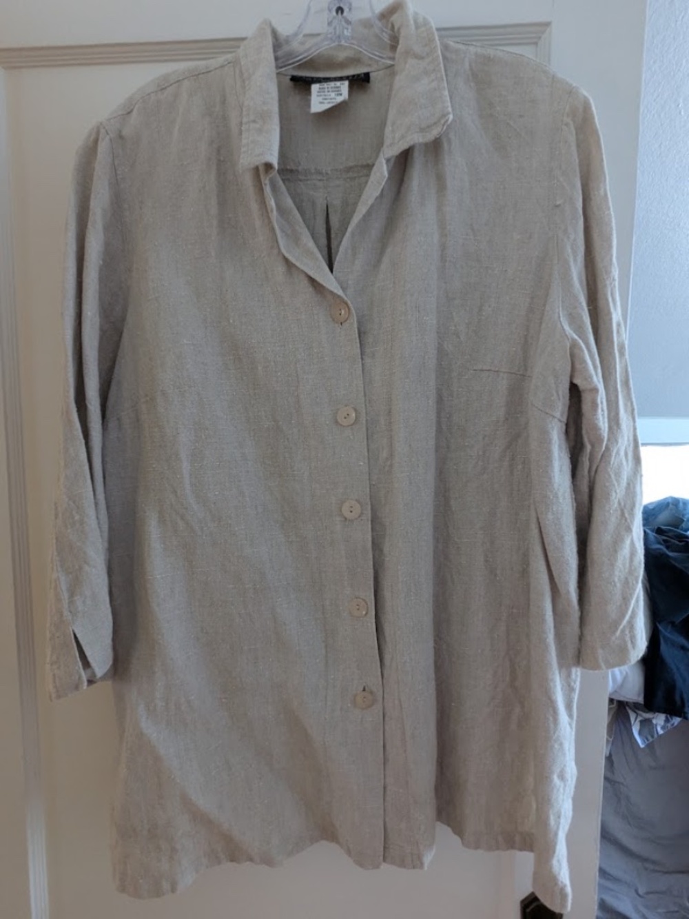 Harve Benard Linen Shirt/Jacket, Women's 2x